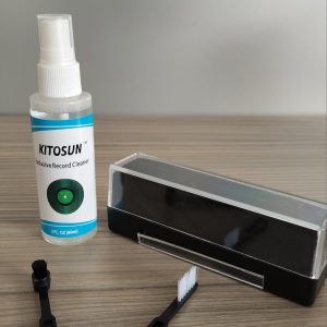 Kit de limpieza para discos de Vinyl + 2 cepillos + removedor antiestatico (incluye bolsita) (BA)