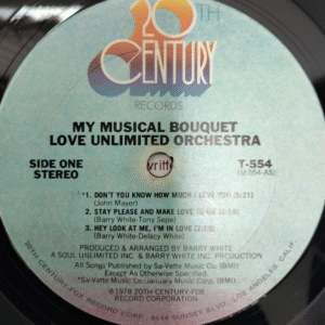 My Musical Bouquet - Love Unlimited Orchestra - 20th Century Records (BA)