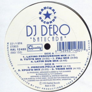 Dj Dero - Batucada - 1993- Radikal Records (VG) (BO)