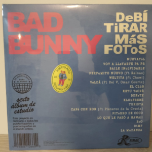 Bad Bunny - DTMF - Debi Tirar Mas Fotos 2x12"