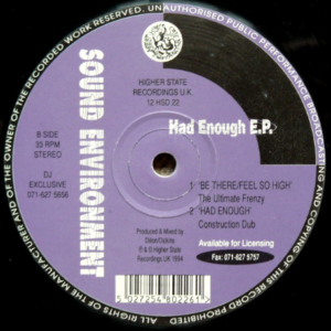 Sound Environment – Had Enough E.P.