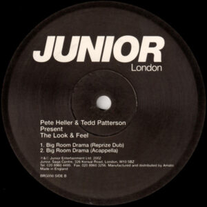 Pre venta-Disponible Octubre 30 2026 -Pete Heller & Tedd Patterson Present - The Look & Feel - Big Room Drama-Usado -VG
