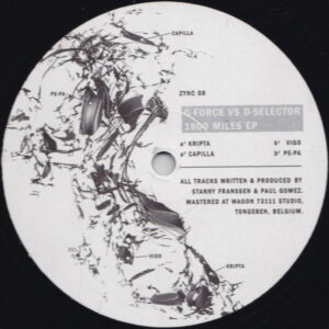 Pre Venta - Disponible Octubre 30 2026-_-G-Force vs. D-Selector - 1800 Miles EP (12", EP) (Zync - ZYNC 08)-Very Good (VG)